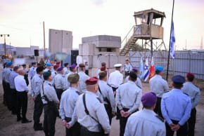 The IDF's General Staff Forum lowers flag to half-mast at the Zikim military base, October 5, 2026.