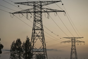 Power poles.