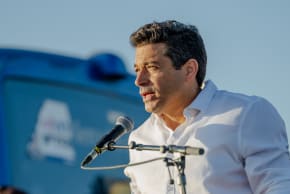  Israel's Minister of Diaspora Affairs and Combating Antisemitism Amichai Chikli speaks during the inauguration ceremony of the new settlement of Maale Arugot on September 2, 2026 in Gush Etzion, West Bank; illustrative