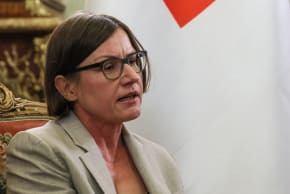 International Committee of the Red Cross (ICRC) President Mirjana Spoljaric speaks during a meeting with Russia's Foreign Minister in Moscow on July 1, 2026.