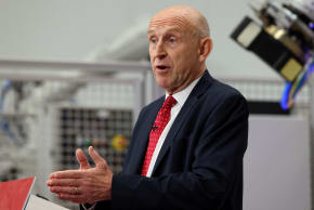 Britain's Chancellor of the Exchequer John Healey delivers a speech at the Manufacturing Technology Centre in Coventry, Britain, September 7, 2026.