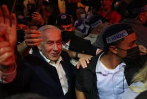 Prime Minister Benjamin Netanyahu at Mahaneh Yehuda Market in Jerusalem, October 23, 2026.