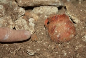 A Yarmukian juglet found in a cave in Samaria.