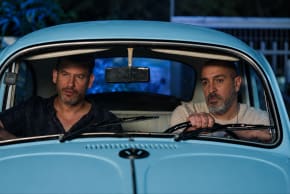 Guy Amir (left) and Hanan Savyon in season two of the Netflix series, Bros, which will premiere at the Cinema of the South Festival.