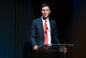 Jared Kushner, United States Special Envoy for Peace, speaks at a Board of Peace High Level Briefing on September 23, 2026 in New York City.
