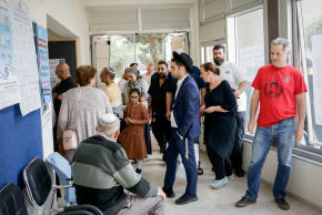 Israelis cast their votes at a polling station in Jerusalem during Election Day, October 27, 2026.