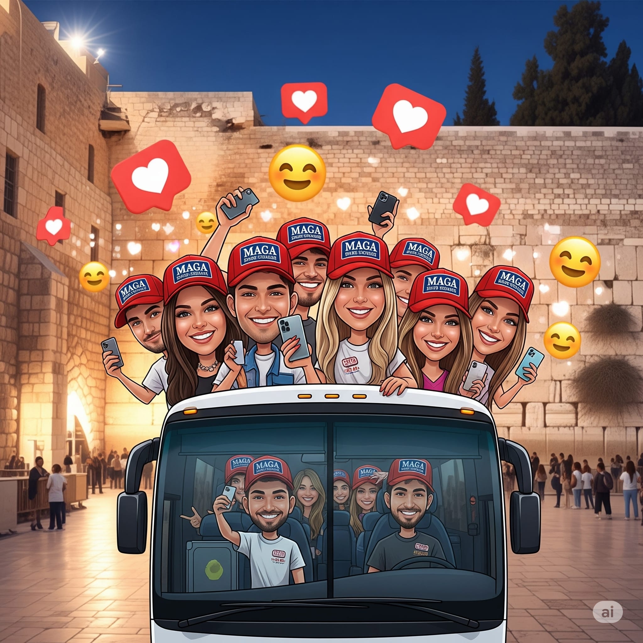 THE MAGA INFLUENCER tour is just one plank in a broader, if quiet, reorientation of Israeli public diplomacy.  (photo credit: GEMINI AI)