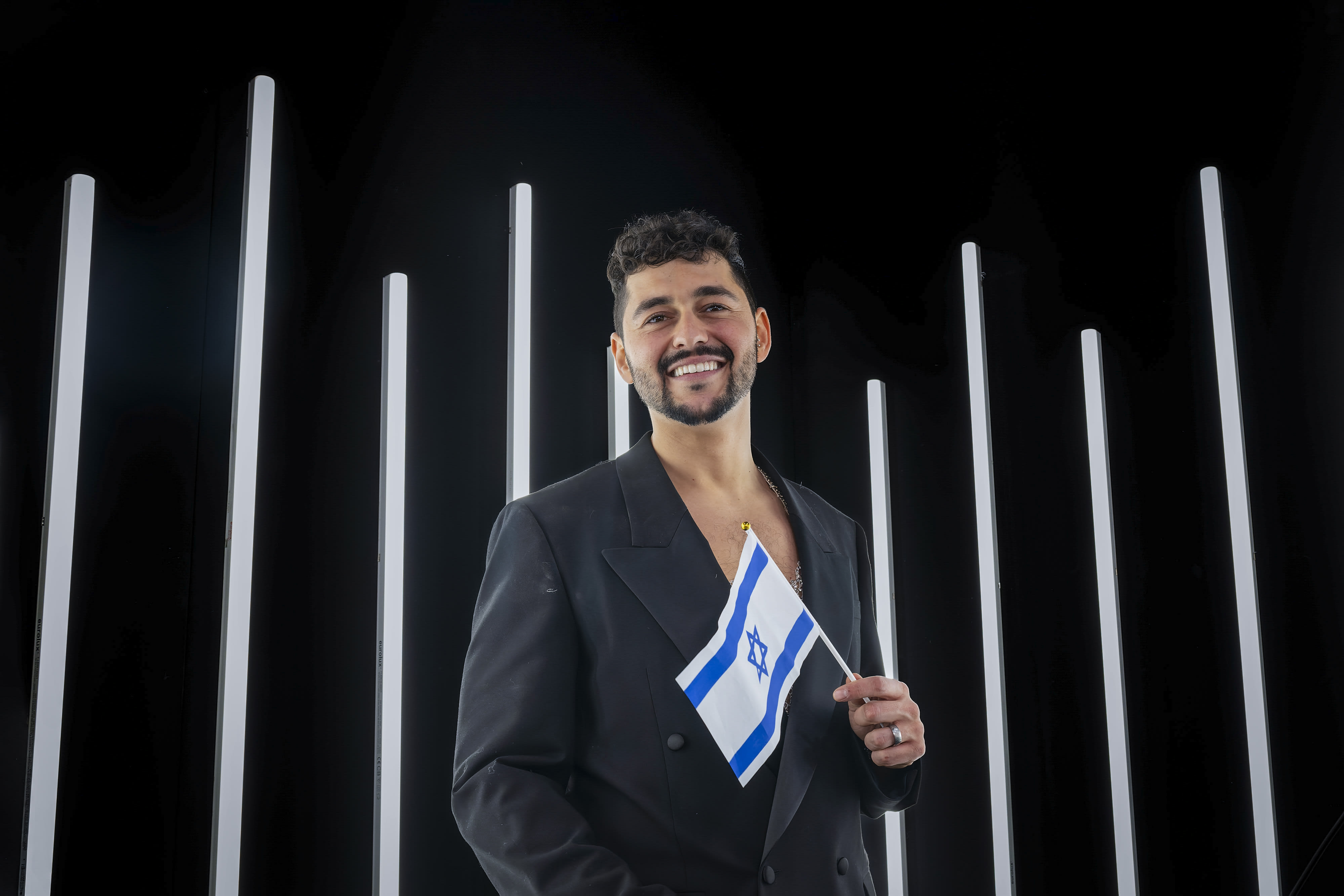 Noam Bettan poses for a picture in Neve Ilan, near Jerusalem, January 21, 2026 (photo credit: YAEL ABAS GUISKY/FLASH90)