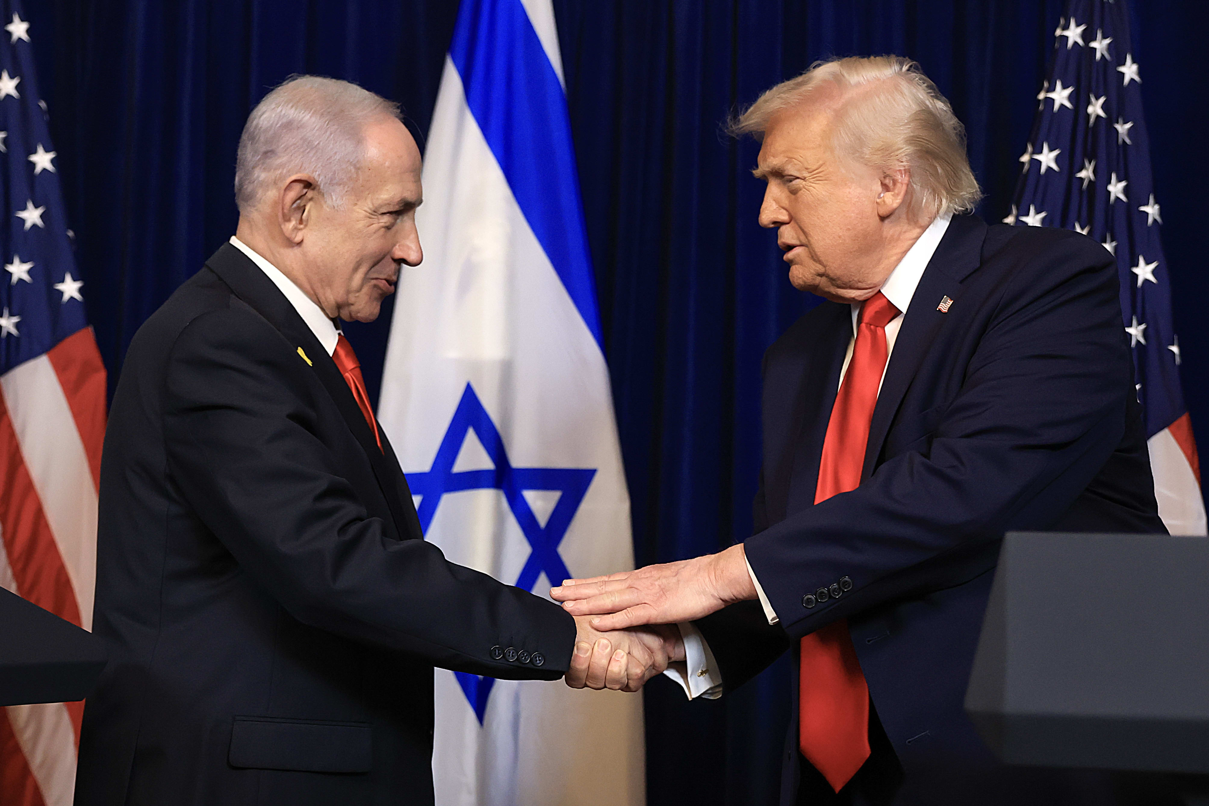 Cooperation between Israel and the US has reached new heights under President Donald Trump but the “special relationship” is at a crossroads. Trump and Netanyahu shake hands during a press conference at the president’s Mar-a-Lago club on December 29, 2025 in Palm Beach, Florida. (photo credit: JOE RAEDLE/GETTY IMAGES) Cooperation between Israel and the US has reached new heights under President Donald Trump but the “special relationship” is at a crossroads. Trump and Netanyahu shake hands during a press conference at the president’s Mar-a-Lago club on December 29, 2025 in Palm Beach, Florida. (photo credit: JOE RAEDLE/GETTY IMAGES)
