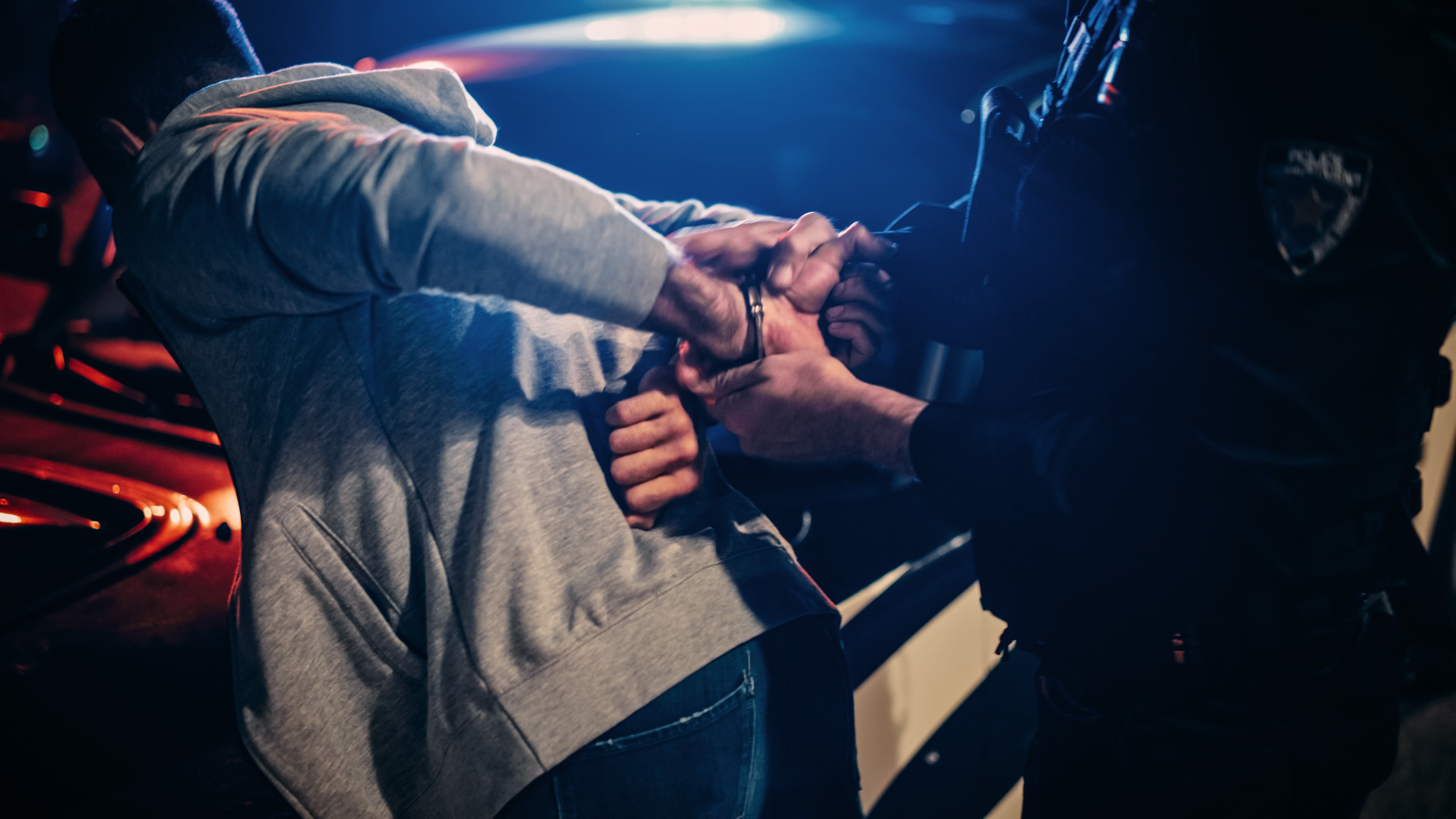 A police officer arrests a criminal; illustrative. (photo credit: Gorodenkoff. Via Shutterstock)