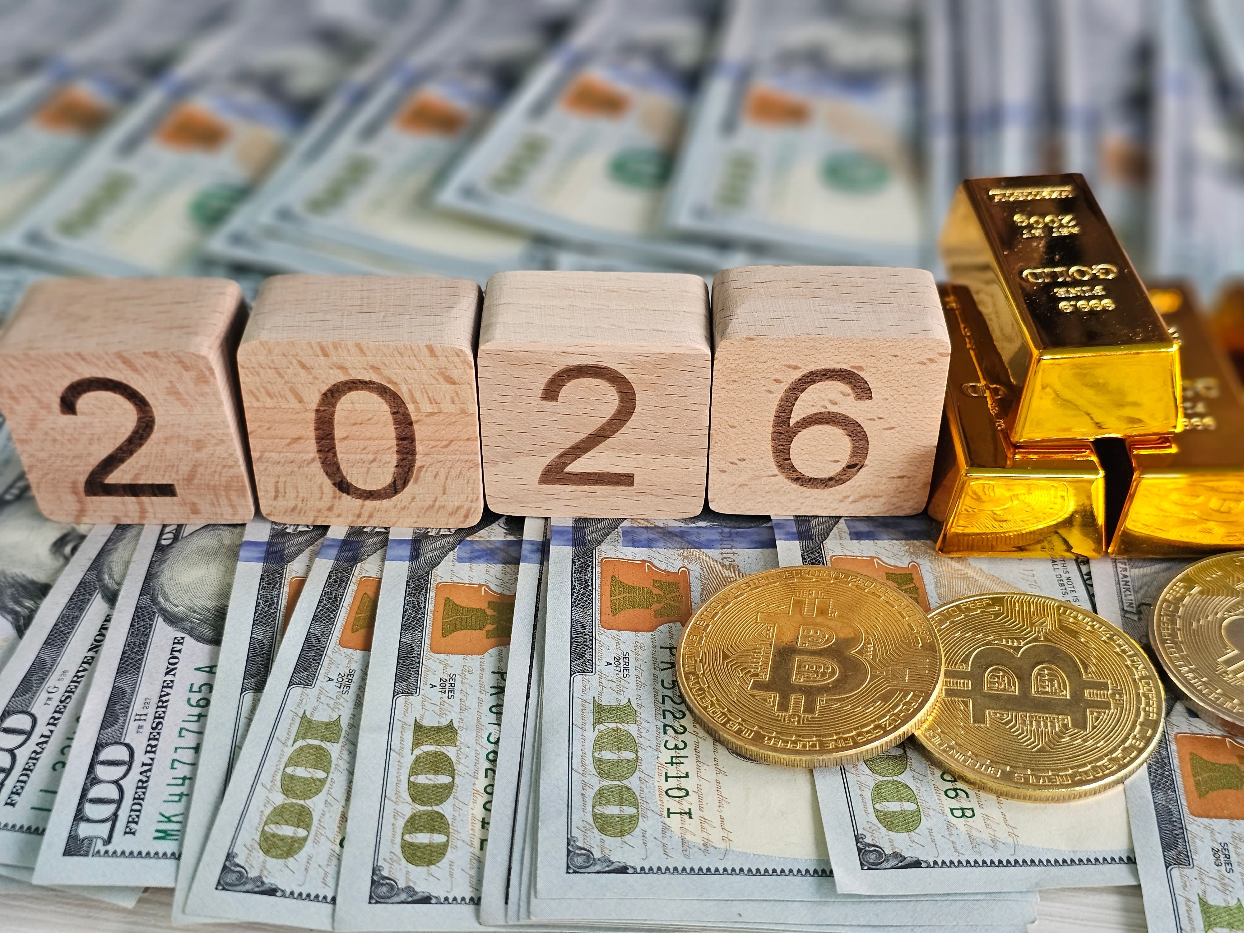 Future financial predictions with cash, gold, and bitcoin (photo credit: NMK-Studio. Via Shutterstock)