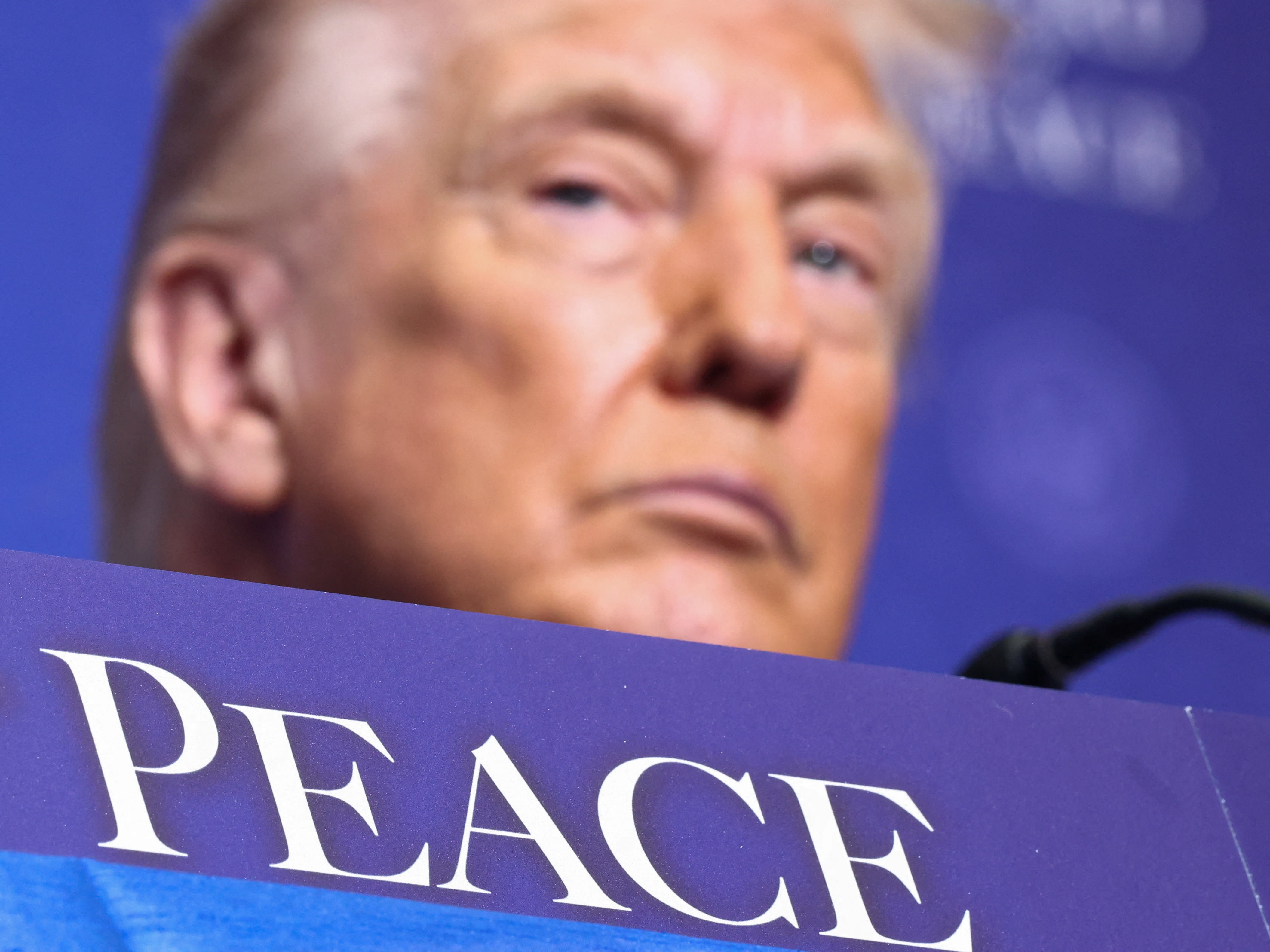 U.S President Donald Trump attends the inaugural Board of Peace meeting at the U.S. Institute of Peace in Washington, DC, US, February 19, 2026.  (photo credit: KEVIN LAMARQUE/REUTERS)