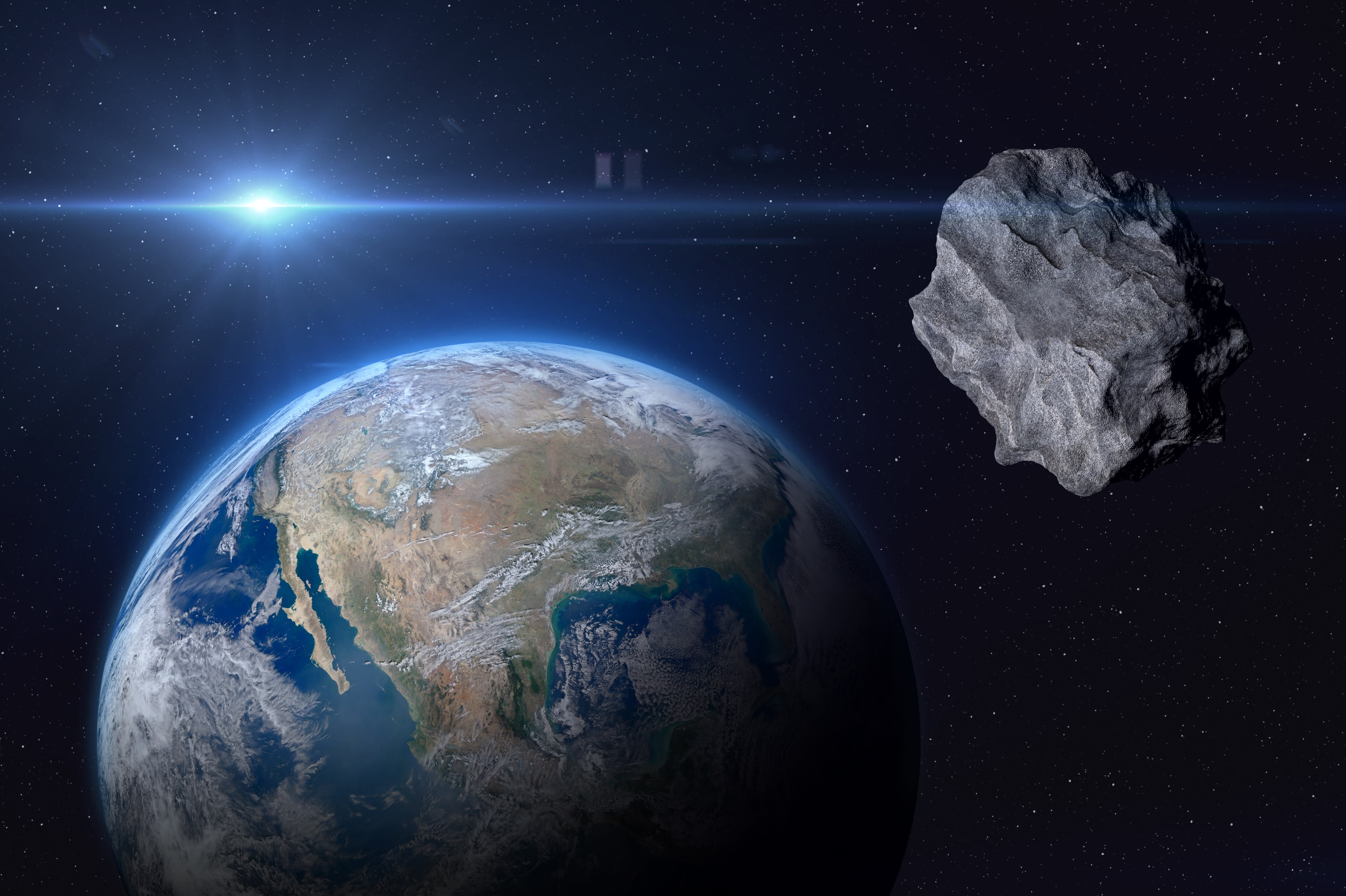 An illustrative image of an asteroid near the Earth. (photo credit: SHUTTERSTOCK)
