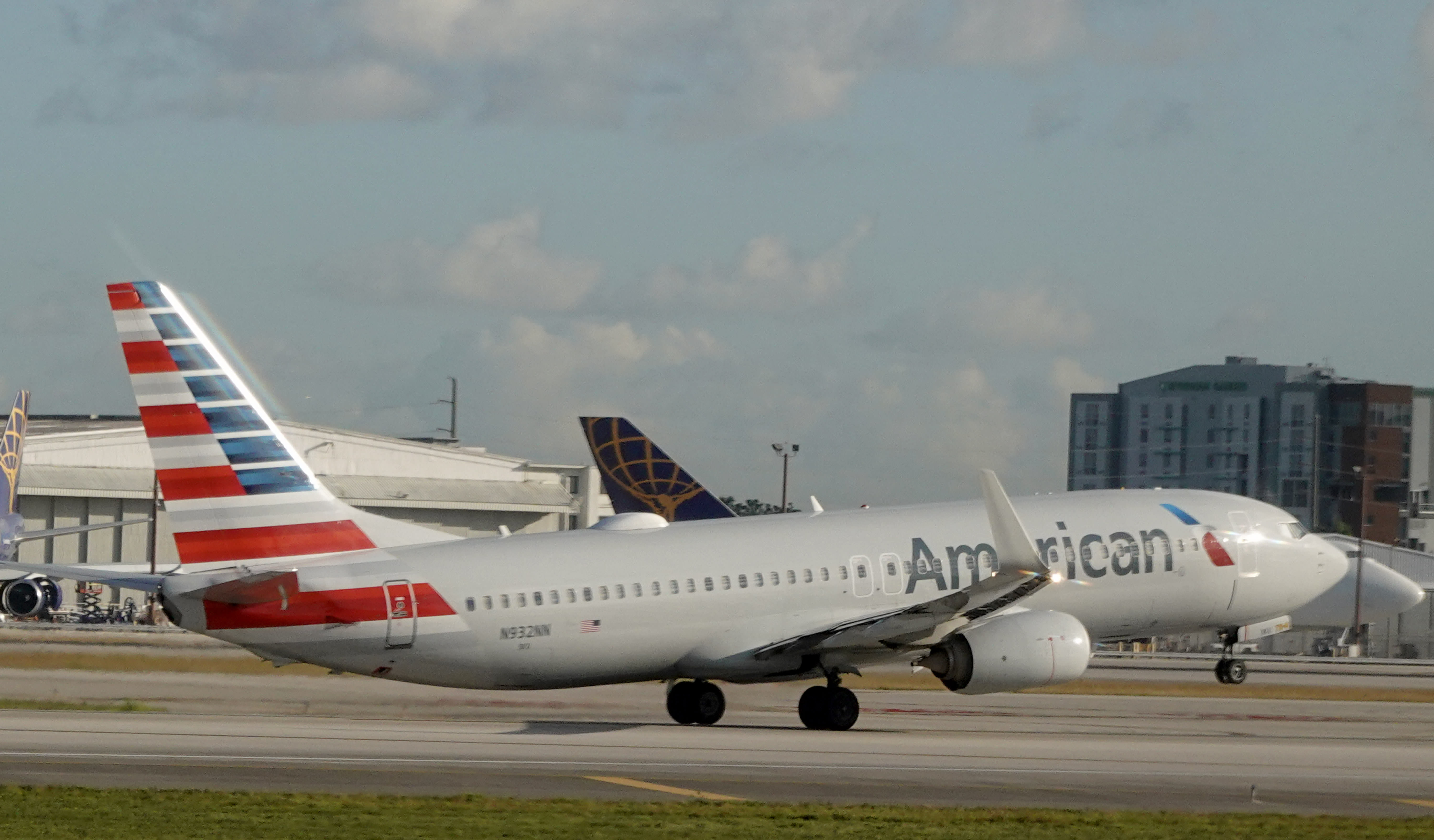 An American Airlines plane on the runway at the Miami International Airport on October 25, 2024 in Miami, Florida; Illustrative. (photo credit: JOE RAEDLE/GETTY IMAGES)