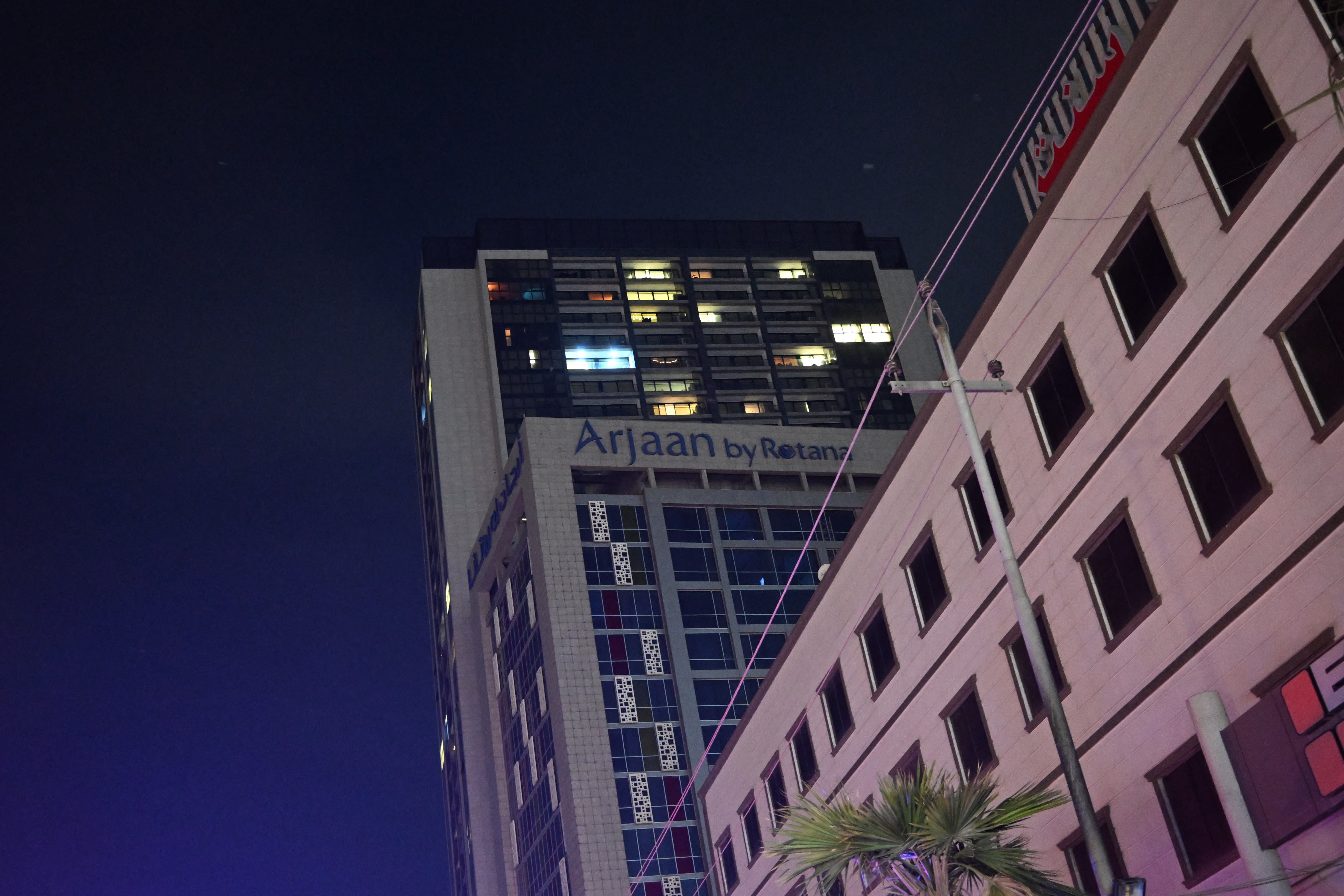 A view of the Erbil Arjaan by Rotana hotel, in Erbil, the capital of Iraq