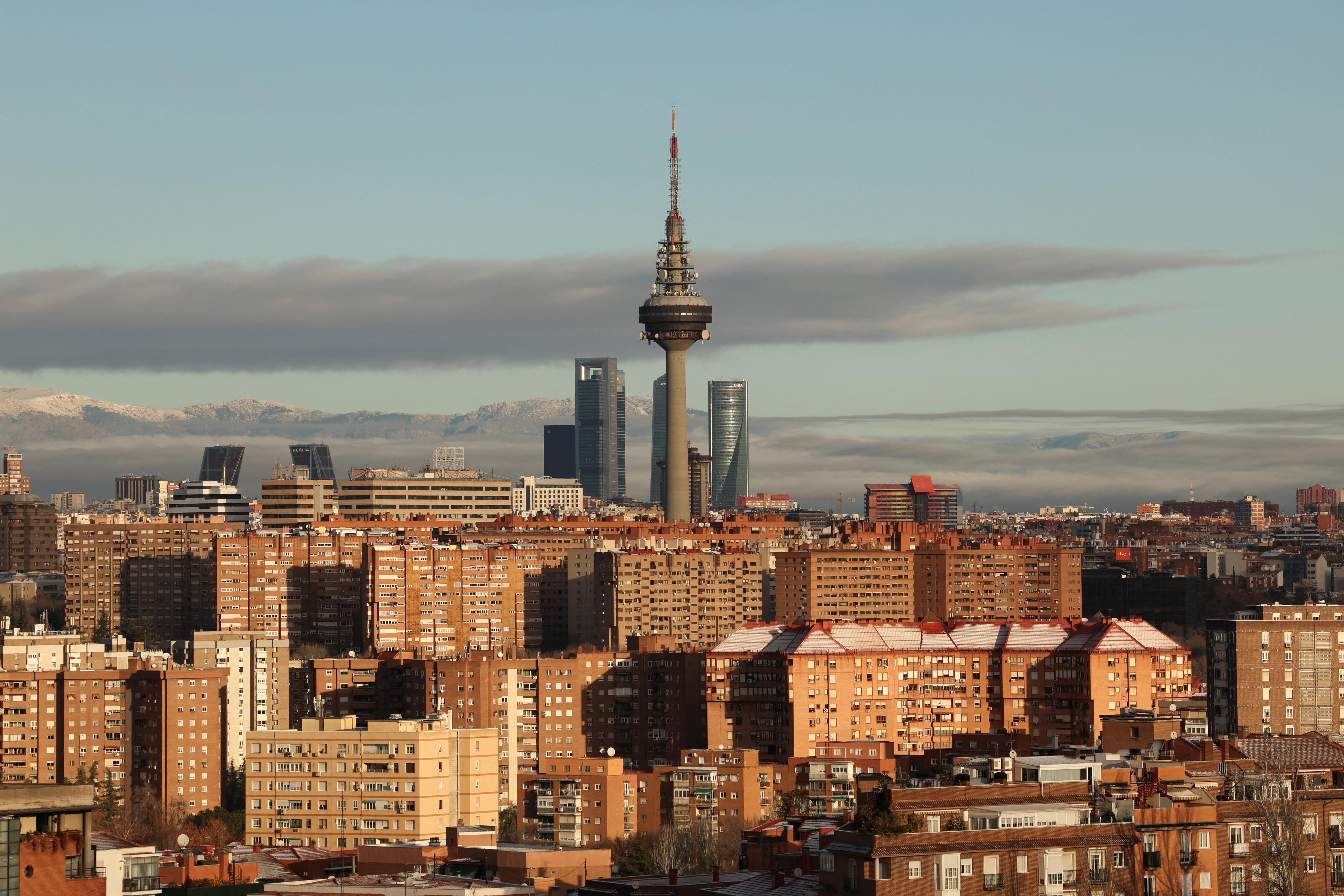 A view of the skyline of Madrid, Spain January 5, 2026. (photo credit: REUTERS/VIOLETA SANTOS MOURA) A view of the skyline of Madrid, Spain January 5, 2026. (photo credit: REUTERS/VIOLETA SANTOS MOURA)