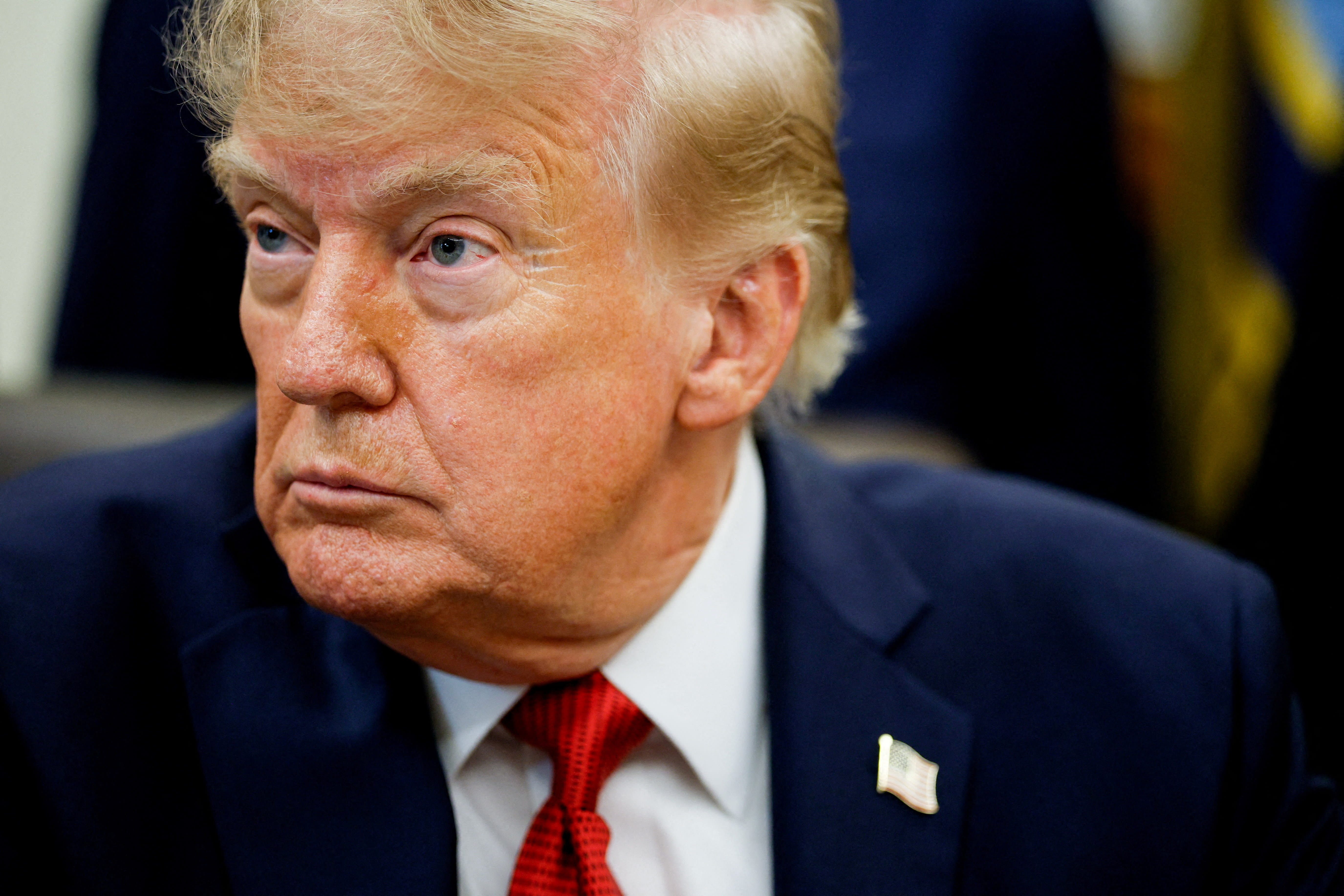 US President Donald J. Trump looks on as he makes an announcement on healthcare in the Oval Office at the White House in Washington, DC, US, September 18, 2026. (photo credit: REUTERS/Evan Vucci)