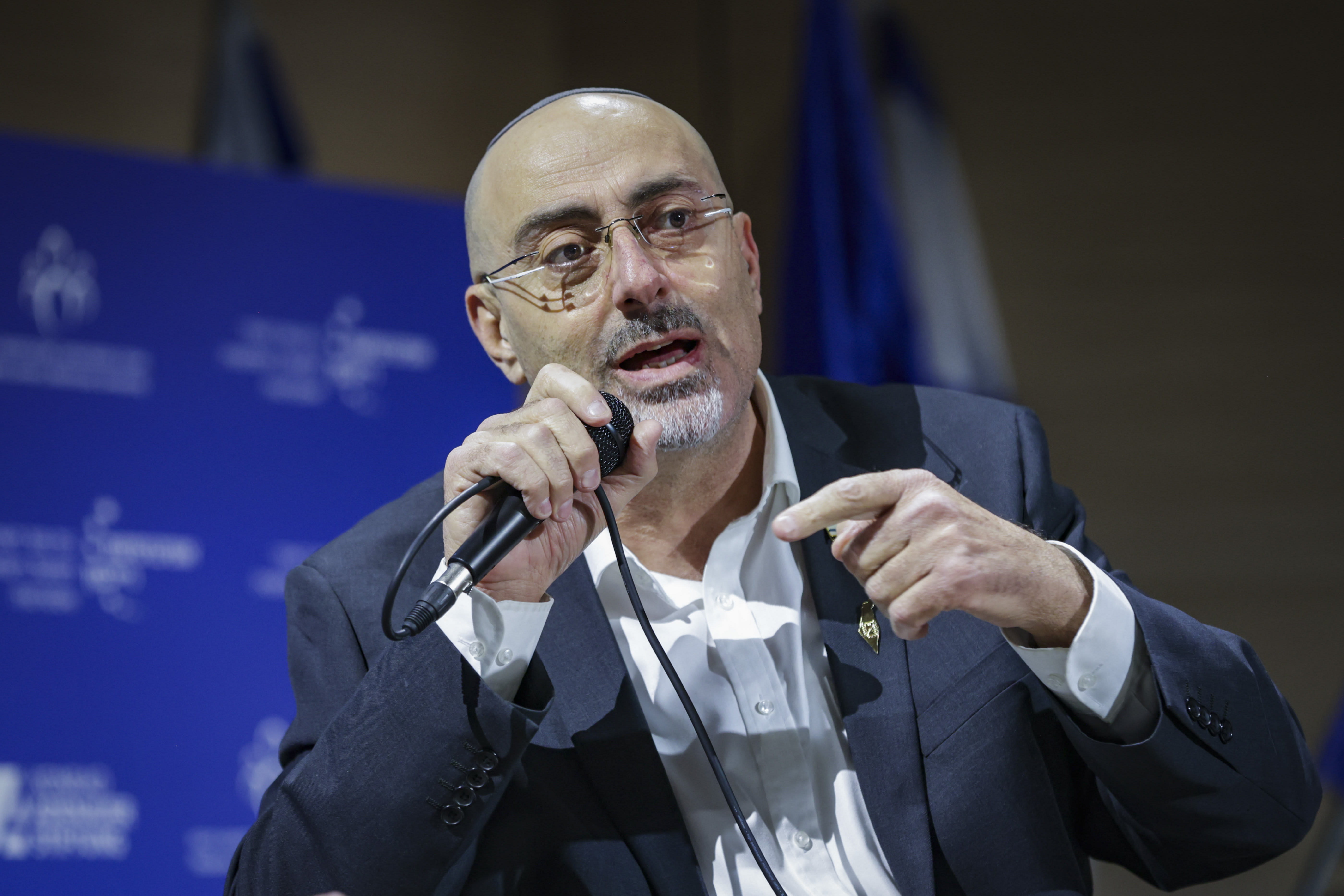 MK Nissim Vaturi speaks during a conference at the Reichman University in Herzliya, on January 22, 2026.  (photo credit: Tal Gal/Flash90)