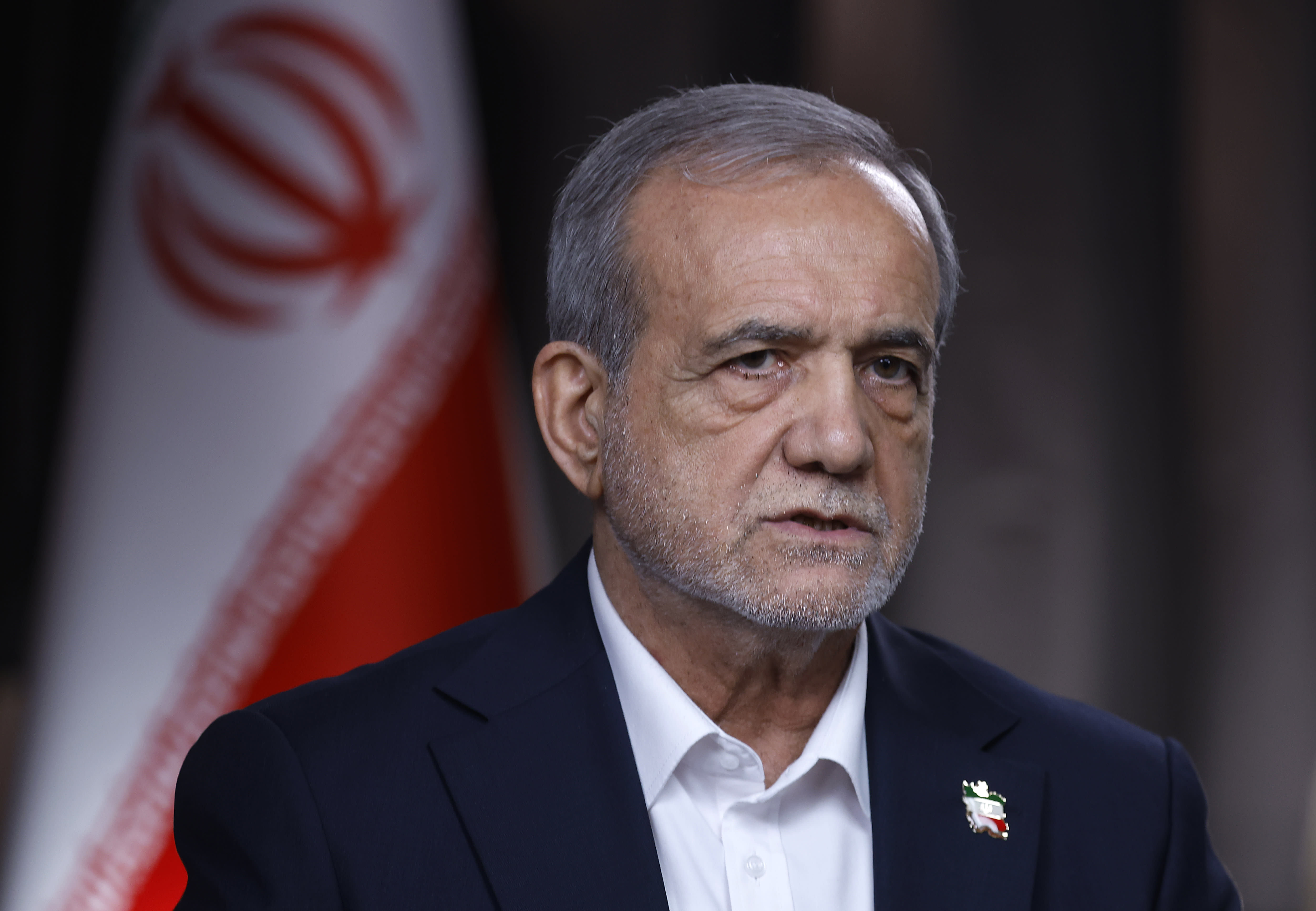 Iranian President Masoud Pezeshkian speaks with Fox News Channel