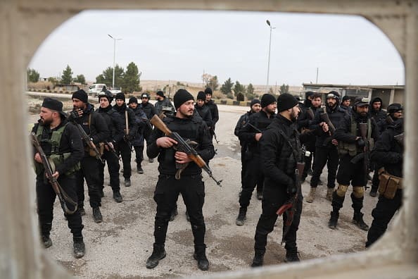 Members of the Syrian government internal security forces gather in the northern Syrian town of Sirrin as they wait to enter the city of Kobane on February 2, 2026. (photo credit: OMAR HAJ KADOUR/AFP via Getty Images) Members of the Syrian government internal security forces gather in the northern Syrian town of Sirrin as they wait to enter the city of Kobane on February 2, 2026. (photo credit: OMAR HAJ KADOUR/AFP via Getty Images)