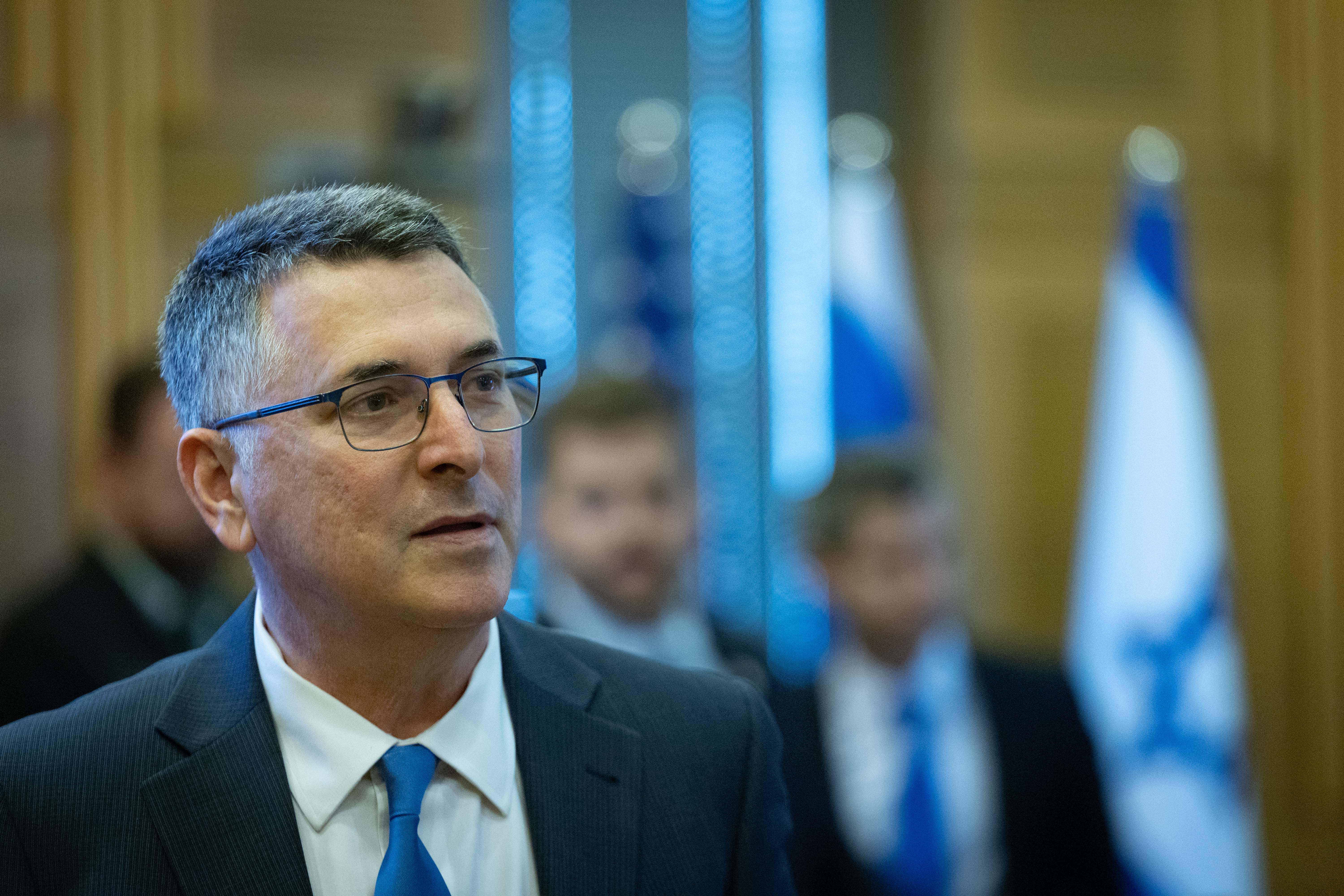 Israeli Minister of foreign affairs Gideon Saar attends the lobby for Israel–United States relations at the Knesset, Israel