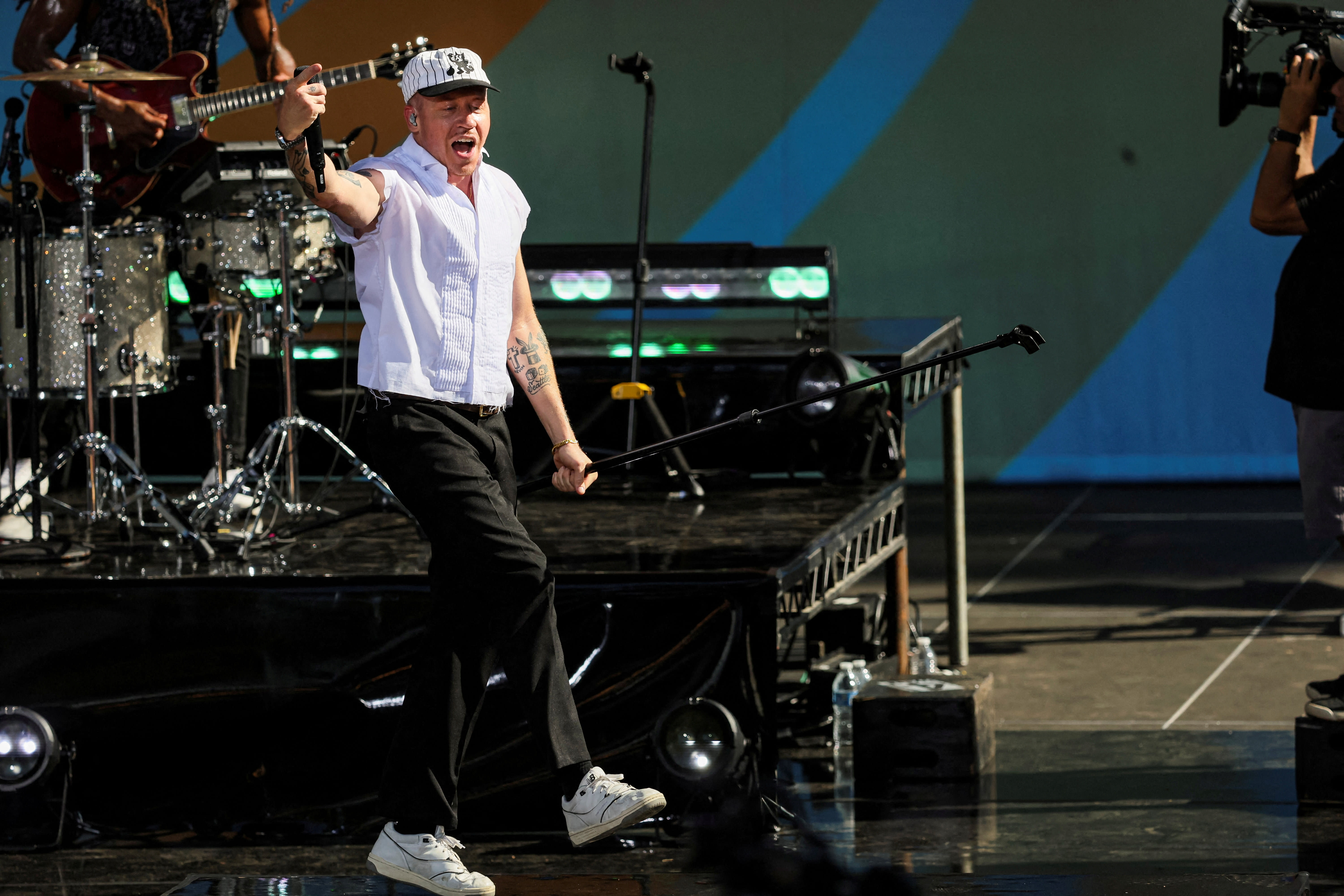 FILE PHOTO: Singer Macklemore performs on ABC