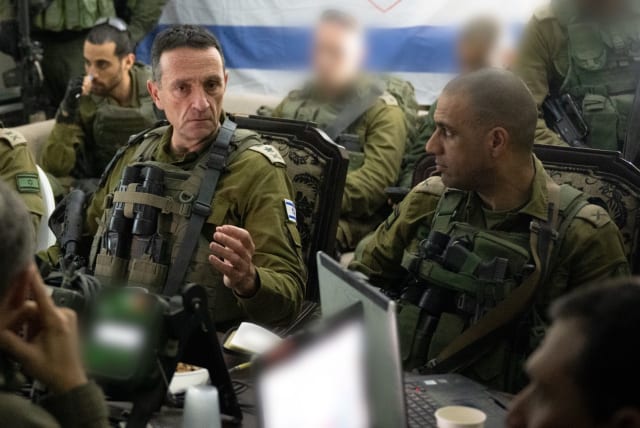  IDF Chief of Staff Herzi Halevi seen on January 10, 2024 (photo credit: IDF SPOKESPERSON'S UNIT)