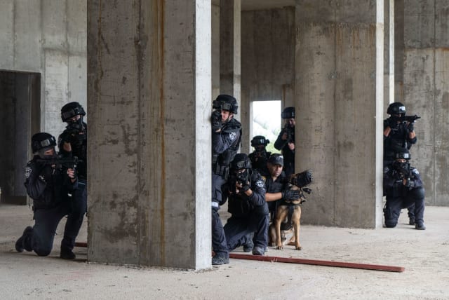  Security forces conduct a joint exercise to prepare against aggression against Israel's northern border (photo credit: IDF SPOKESPERSON'S UNIT)