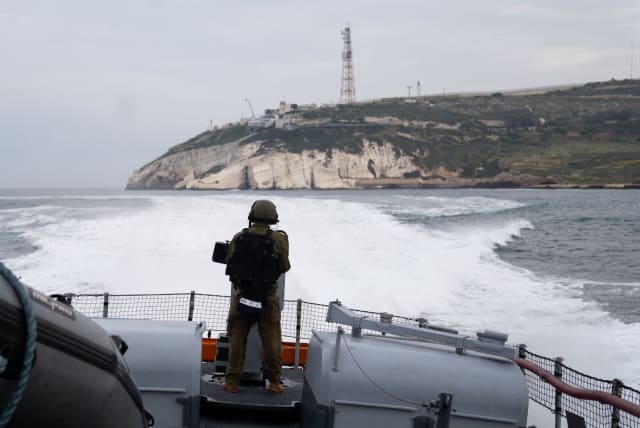  Israeli naval forces conduct an exercise to prepare for escalation on the northern border. April 9, 2024. (photo credit: IDF SPOKESPERSON'S UNIT)