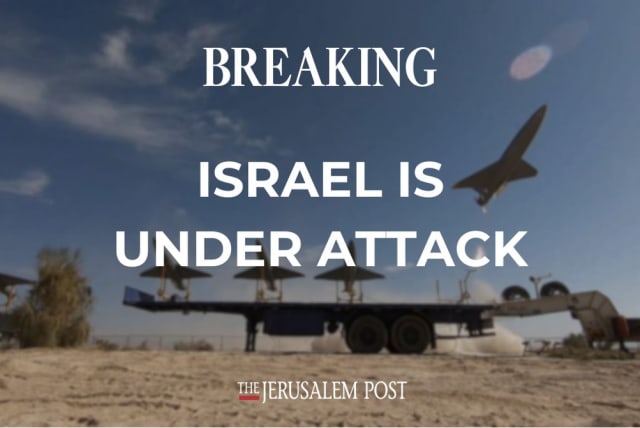 ISRAEL IS under attack. (photo credit: IRANIAN ARMY/WANA (WEST ASIA NEWS AGENCY)/HANDOUT VIA REUTERS))