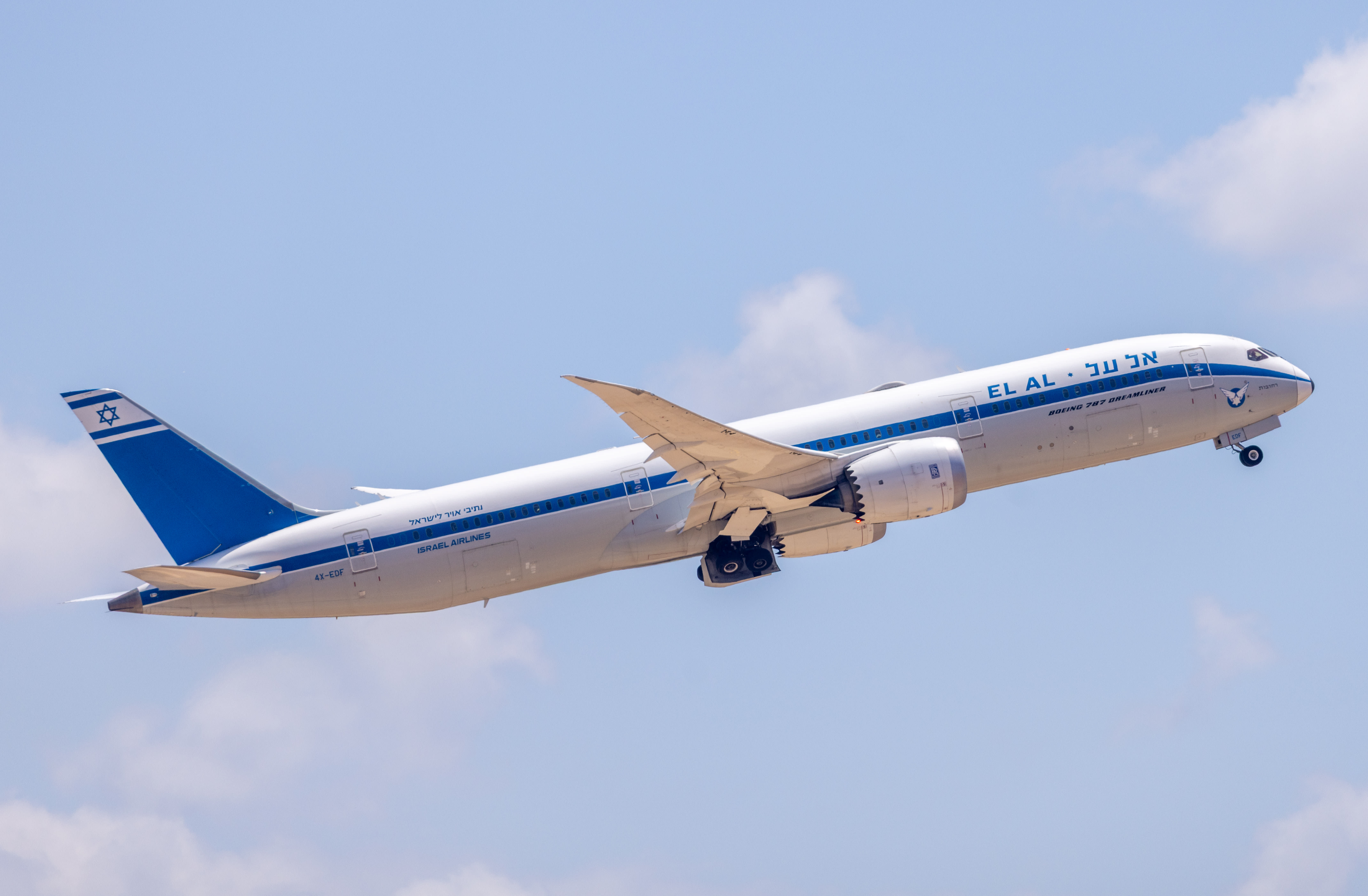 El Al plane takes off at the Ben Gurion International Airport, outside of Tel Aviv, May 5, 2026. (photo credit: YOSSI ALONI/FLASH90)