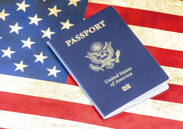 US passport, illustrative