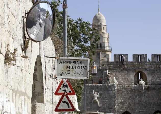  THE ARMENIAN monastery compound in the Armenian Quarter.