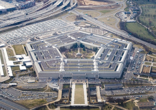  AERIAL VIEW of the Pentagon complex: Is there a cyberwarfare campaign that US institutions are hesitant to acknowledge? 