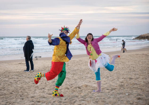  TEL AVIV beach on Purim, March 23. 