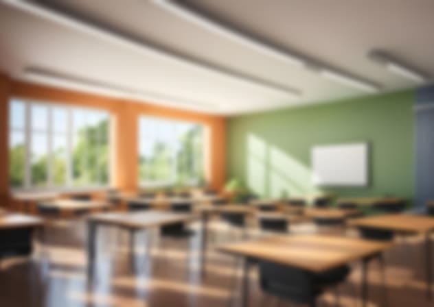  An illustrative image of a class in an elementary school.