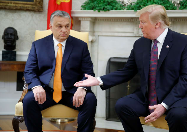  US President Trump meets with Hungary's Prime Minister Orban at the White House in Washington, May 13, 2019