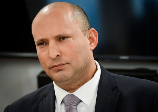  Former prime minister Naftali Bennett in Tel Aviv. August 1, 2022.