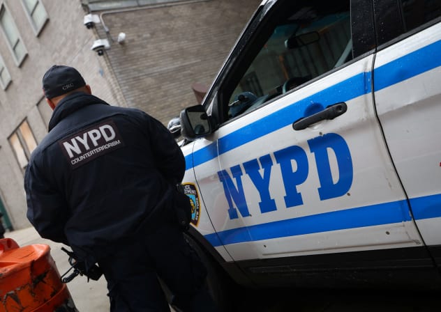 A New York City Police Department (NYPD) vehicle is seen outside the Israeli Consulate building in Manhattan, New York City, US, May 22, 2025