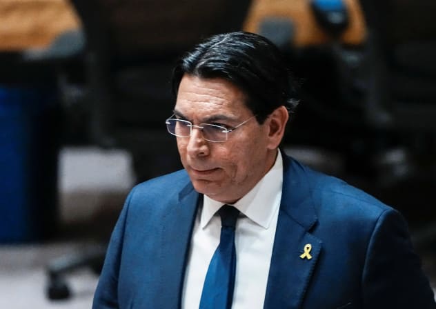 Israel's Ambassador to the United Nations Danny Danon attends a meeting of the United Nations Security Council to consider a US proposal for a UN mandate to establish an international stabilization force in Gaza, at UN headquarters in New York City, US, November 17, 2025.