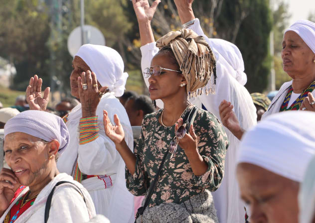 Ethiopian Jews take part in Sigd celebrations, November 2025