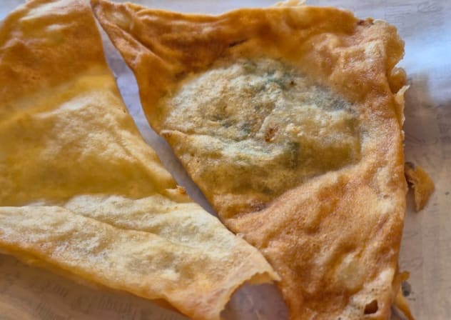 Egg Bureka and Potato Bureka.