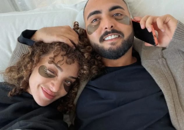 This couple is also trying facial treatments