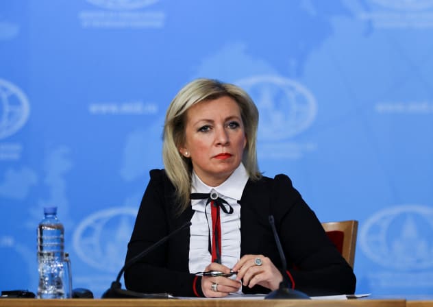 Spokesperson of Russia's Foreign Ministry Maria Zakharova attends the annual press conference held by Foreign Minister Sergei Lavrov in Moscow, Russia, January 14, 2025.