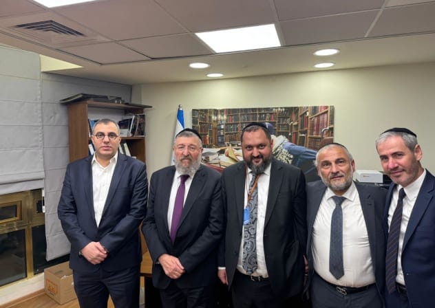 Rabbi Zamir Isayev, the Sephardic chief rabbi of Azerbaijan, visited Israel this week as part of events marking the Knesset’s anniversary, which fell on Tu Bishvat, the date of the inaugural sitting of Israel’s first Knesset.