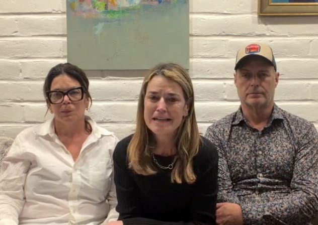  US journalist and television host Savannah Guthrie, accompanied by her siblings Annie and Camron, speaks in a video message, addressing anyone who might be holding her elderly mother, Nancy Guthrie, who went missing from her Arizona home several days ago,   released February 4, 2026.