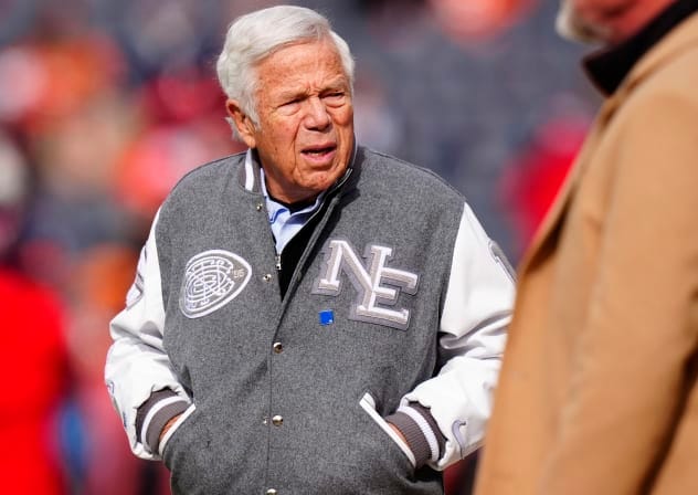 New England Patriots owner Robert Kraft before the 2026 AFC Championship Game at Empower Field at Mile High, January 25, 2026