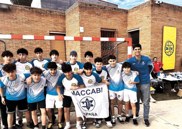 A GROUP of youth take part in this week's Maccabi Barcelona inauguration.