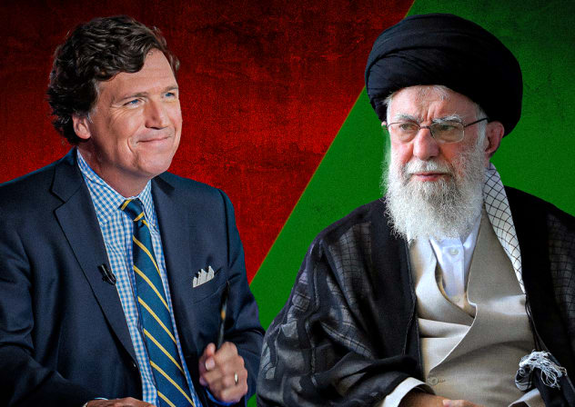   Tucker Carlson and Iran’s Ayatollah Khamenei 
