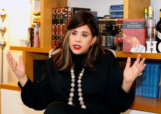 Israeli Esty Shushan, founder of "Nivcharot", movement to encourage haredi women to get involved in public life, gives an interview to AFP in the Israeli city of Petah Tikva on January 30, 2019